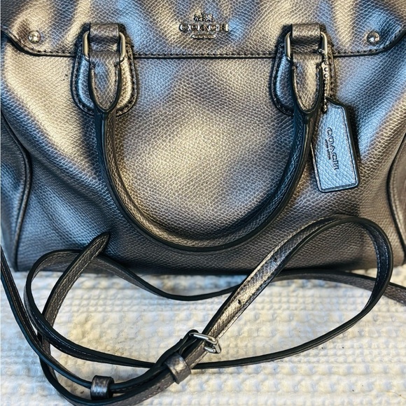 Coach Mini Bennett in Metallic Silver - Picture 3 of 7